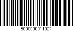 Código de barras (EAN, GTIN, SKU, ISBN): '5000000011827'