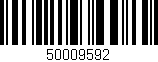 Código de barras (EAN, GTIN, SKU, ISBN): '50009592'