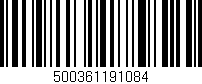 Código de barras (EAN, GTIN, SKU, ISBN): '500361191084'