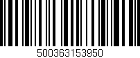 Código de barras (EAN, GTIN, SKU, ISBN): '500363153950'