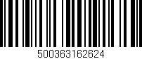 Código de barras (EAN, GTIN, SKU, ISBN): '500363162624'