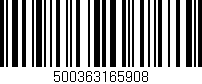 Código de barras (EAN, GTIN, SKU, ISBN): '500363165908'