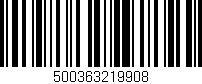 Código de barras (EAN, GTIN, SKU, ISBN): '500363219908'