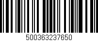 Código de barras (EAN, GTIN, SKU, ISBN): '500363237650'