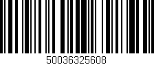 Código de barras (EAN, GTIN, SKU, ISBN): '50036325608'