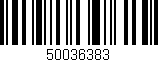 Código de barras (EAN, GTIN, SKU, ISBN): '50036383'