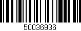Código de barras (EAN, GTIN, SKU, ISBN): '50036936'
