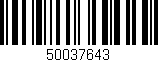 Código de barras (EAN, GTIN, SKU, ISBN): '50037643'