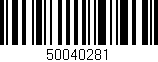 Código de barras (EAN, GTIN, SKU, ISBN): '50040281'