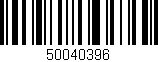 Código de barras (EAN, GTIN, SKU, ISBN): '50040396'