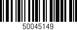 Código de barras (EAN, GTIN, SKU, ISBN): '50045149'