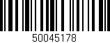 Código de barras (EAN, GTIN, SKU, ISBN): '50045178'