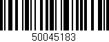 Código de barras (EAN, GTIN, SKU, ISBN): '50045183'