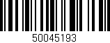 Código de barras (EAN, GTIN, SKU, ISBN): '50045193'