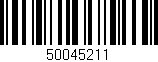 Código de barras (EAN, GTIN, SKU, ISBN): '50045211'
