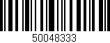 Código de barras (EAN, GTIN, SKU, ISBN): '50048333'
