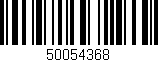 Código de barras (EAN, GTIN, SKU, ISBN): '50054368'