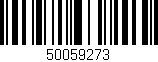 Código de barras (EAN, GTIN, SKU, ISBN): '50059273'