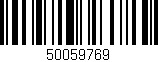 Código de barras (EAN, GTIN, SKU, ISBN): '50059769'