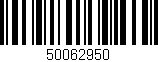 Código de barras (EAN, GTIN, SKU, ISBN): '50062950'