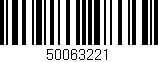 Código de barras (EAN, GTIN, SKU, ISBN): '50063221'