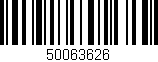 Código de barras (EAN, GTIN, SKU, ISBN): '50063626'