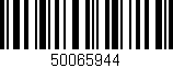Código de barras (EAN, GTIN, SKU, ISBN): '50065944'