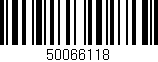 Código de barras (EAN, GTIN, SKU, ISBN): '50066118'