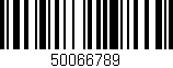 Código de barras (EAN, GTIN, SKU, ISBN): '50066789'