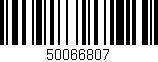 Código de barras (EAN, GTIN, SKU, ISBN): '50066807'