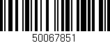 Código de barras (EAN, GTIN, SKU, ISBN): '50067851'