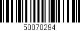 Código de barras (EAN, GTIN, SKU, ISBN): '50070294'