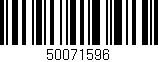 Código de barras (EAN, GTIN, SKU, ISBN): '50071596'