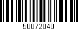 Código de barras (EAN, GTIN, SKU, ISBN): '50072040'