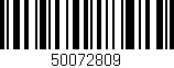 Código de barras (EAN, GTIN, SKU, ISBN): '50072809'