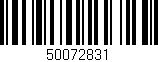 Código de barras (EAN, GTIN, SKU, ISBN): '50072831'
