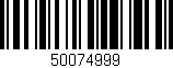 Código de barras (EAN, GTIN, SKU, ISBN): '50074999'