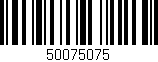 Código de barras (EAN, GTIN, SKU, ISBN): '50075075'