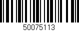 Código de barras (EAN, GTIN, SKU, ISBN): '50075113'