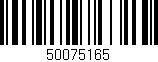 Código de barras (EAN, GTIN, SKU, ISBN): '50075165'