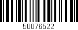 Código de barras (EAN, GTIN, SKU, ISBN): '50076522'