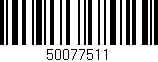 Código de barras (EAN, GTIN, SKU, ISBN): '50077511'
