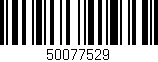 Código de barras (EAN, GTIN, SKU, ISBN): '50077529'