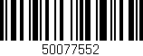 Código de barras (EAN, GTIN, SKU, ISBN): '50077552'