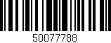 Código de barras (EAN, GTIN, SKU, ISBN): '50077788'