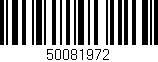 Código de barras (EAN, GTIN, SKU, ISBN): '50081972'