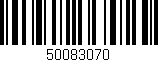 Código de barras (EAN, GTIN, SKU, ISBN): '50083070'