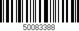 Código de barras (EAN, GTIN, SKU, ISBN): '50083388'