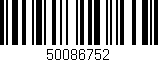 Código de barras (EAN, GTIN, SKU, ISBN): '50086752'