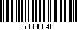 Código de barras (EAN, GTIN, SKU, ISBN): '50090040'